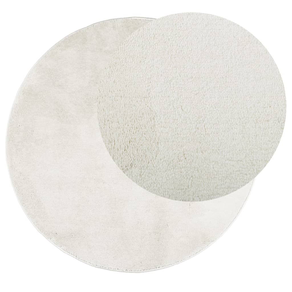 Rug OVIEDO, cream, 160cm, short pile