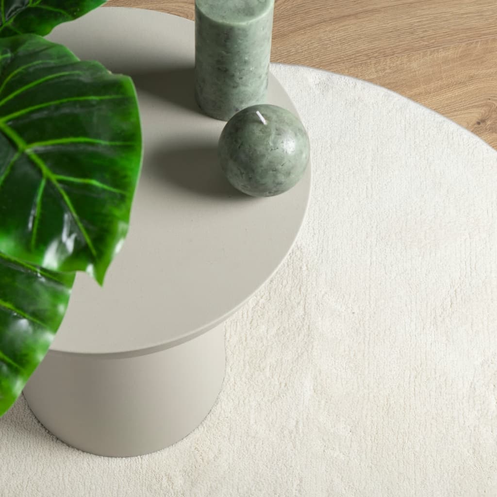 Rug OVIEDO, cream, 160cm, short pile