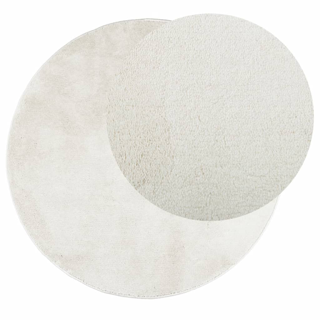 Rug OVIEDO, cream, 200cm, short pile
