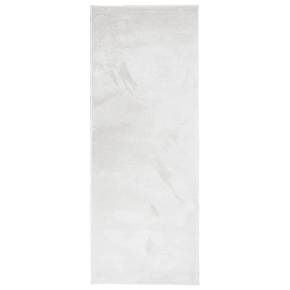 Kilimas OVIEDO, pilkos spalvos, 80x200cm, trumpi šereliai