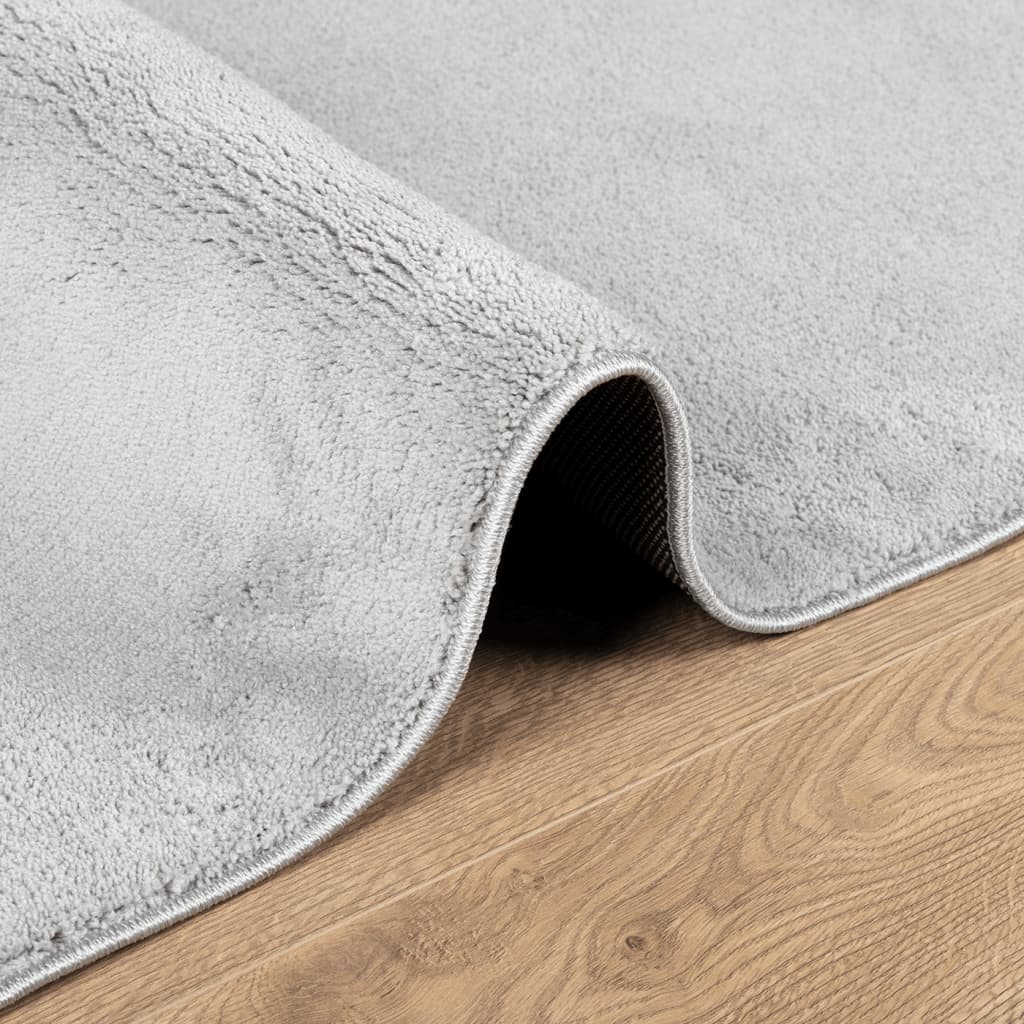 Rug OVIEDO, grey, 140x200cm, short pile