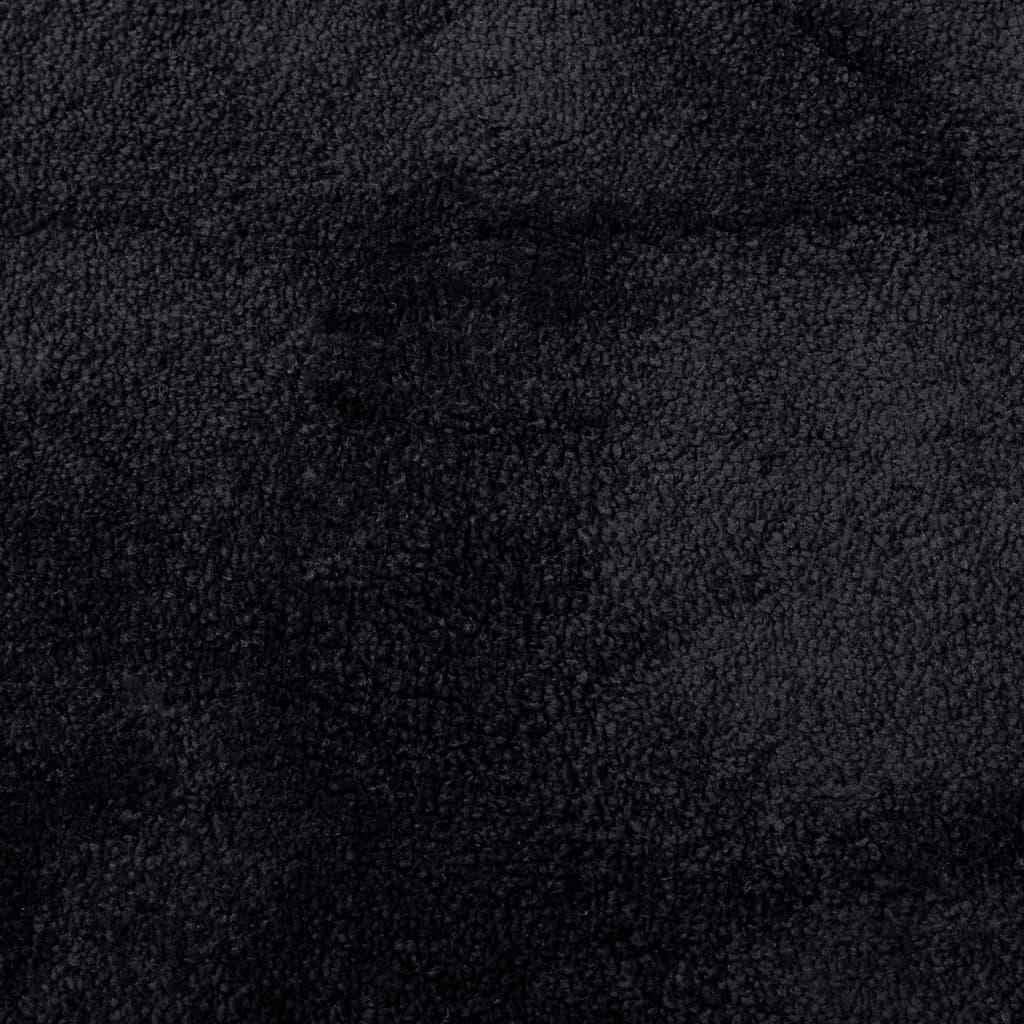Kilimas OVIEDO, juodos spalvos, 60x110cm, trumpi šereliai
