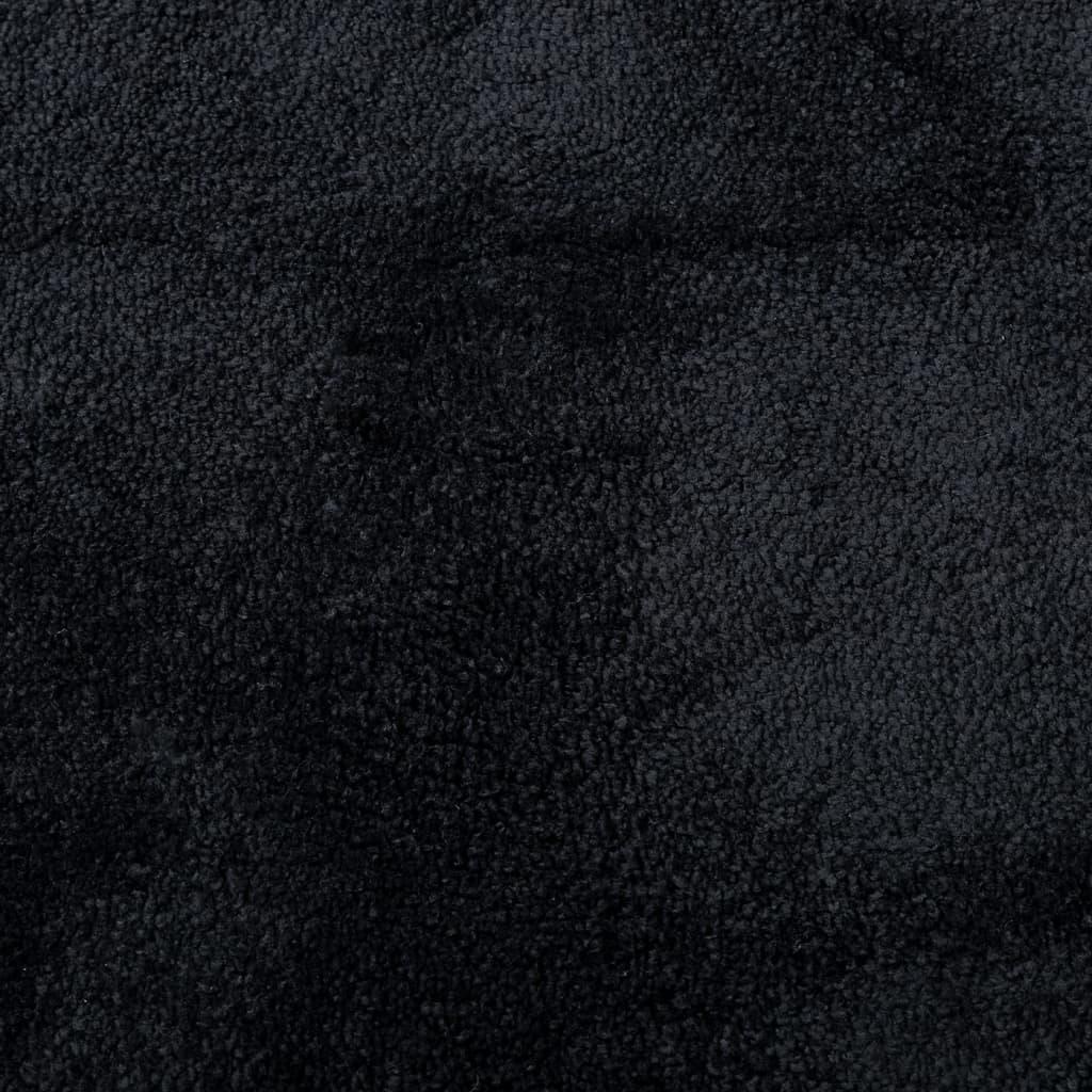Kilimas OVIEDO, juodos spalvos, 140x200cm, trumpi šereliai