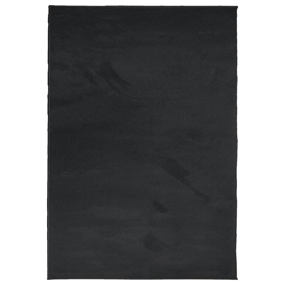 Kilimas OVIEDO, juodos spalvos, 160x230cm, trumpi šereliai