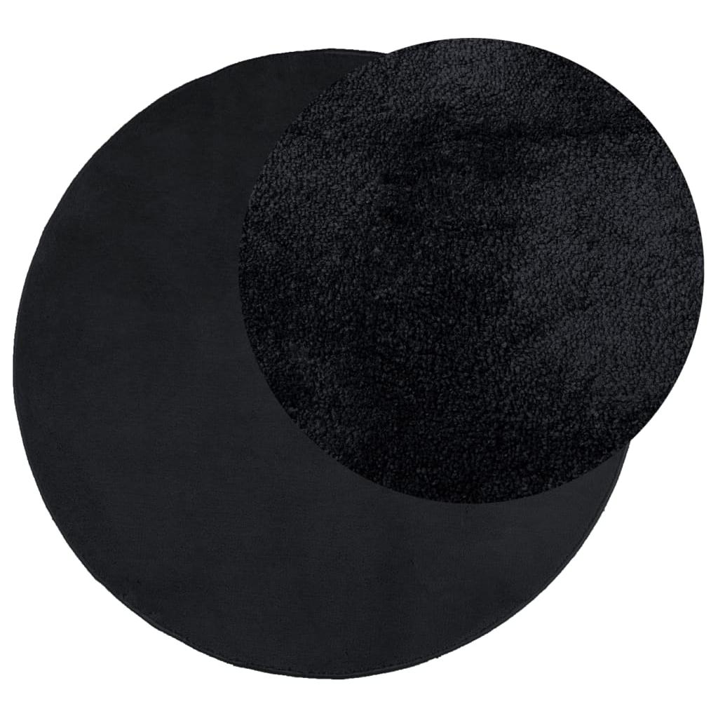 Kilimas OVIEDO, juodos spalvos, 100cm, trumpi šereliai
