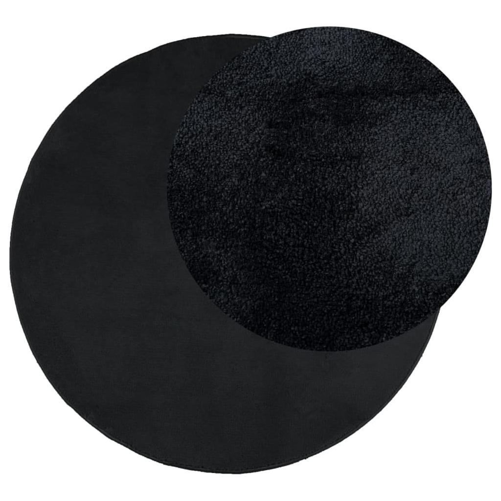 Kilimas OVIEDO, juodos spalvos, 240cm, trumpi šereliai