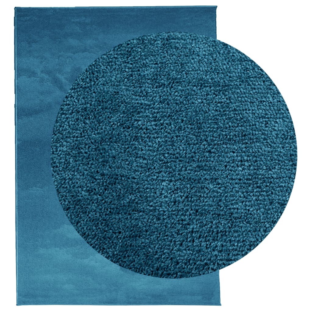 Carpet OVIEDO, turquoise, 140x200cm, short pile