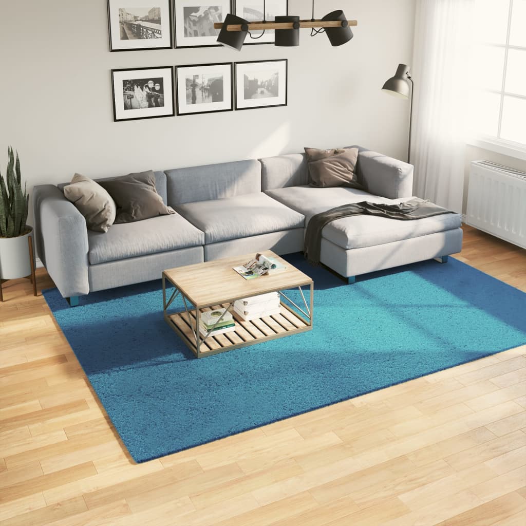 Rug OVIEDO, turquoise, 200x280cm, short pile