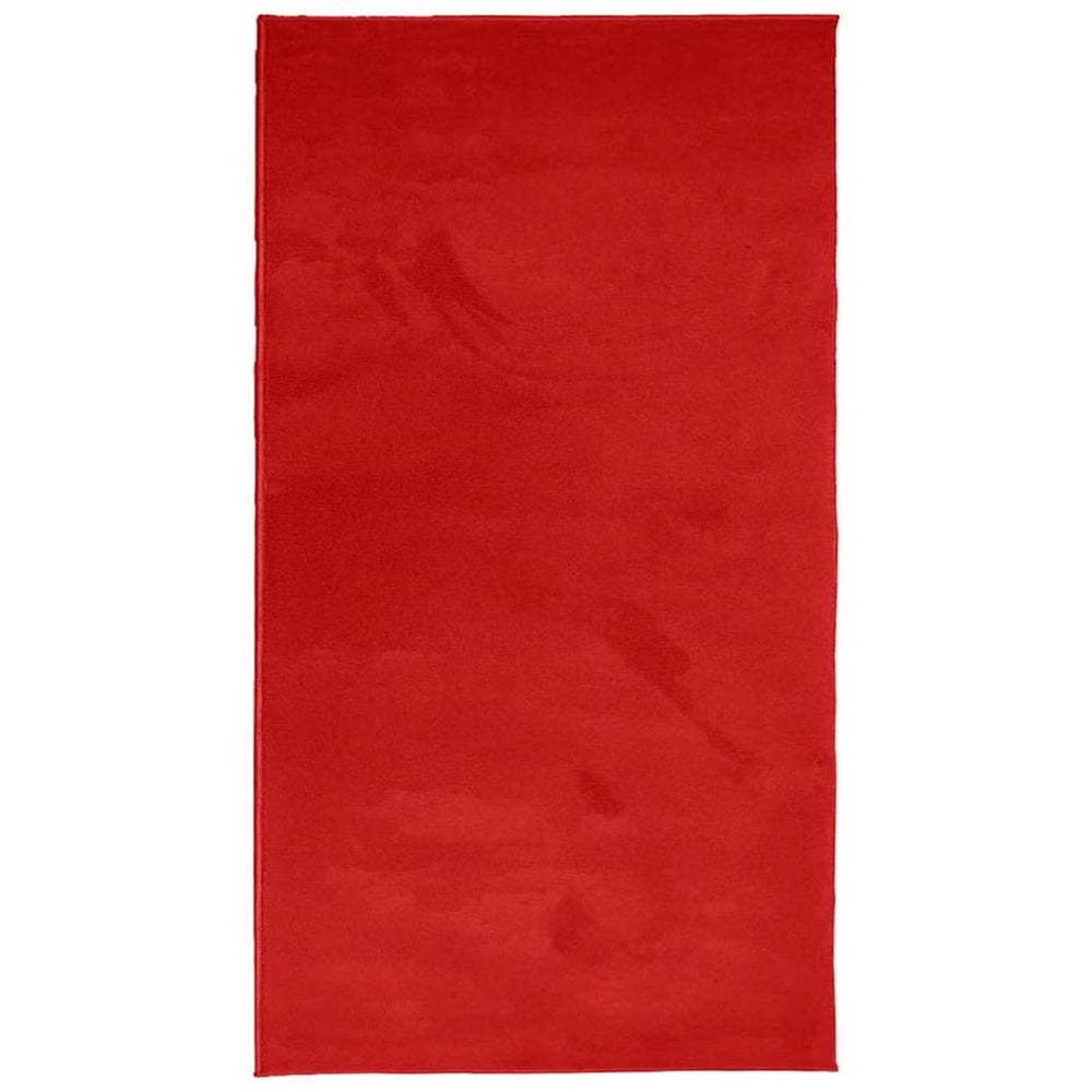 Kilimas OVIEDO, raudonos spalvos, 80x150cm, trumpi šereliai