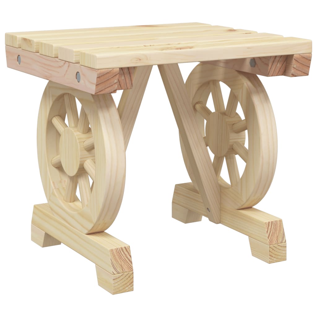 Sodo poilsio baldų komplektas, 3 dalių, eglės medienos masyvas