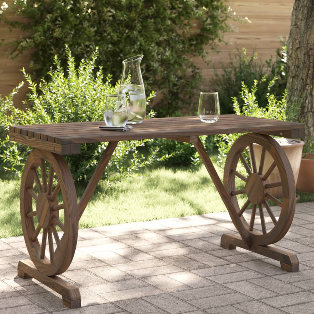 Sodo stalas, 115x55x65cm, eglės medienos masyvas