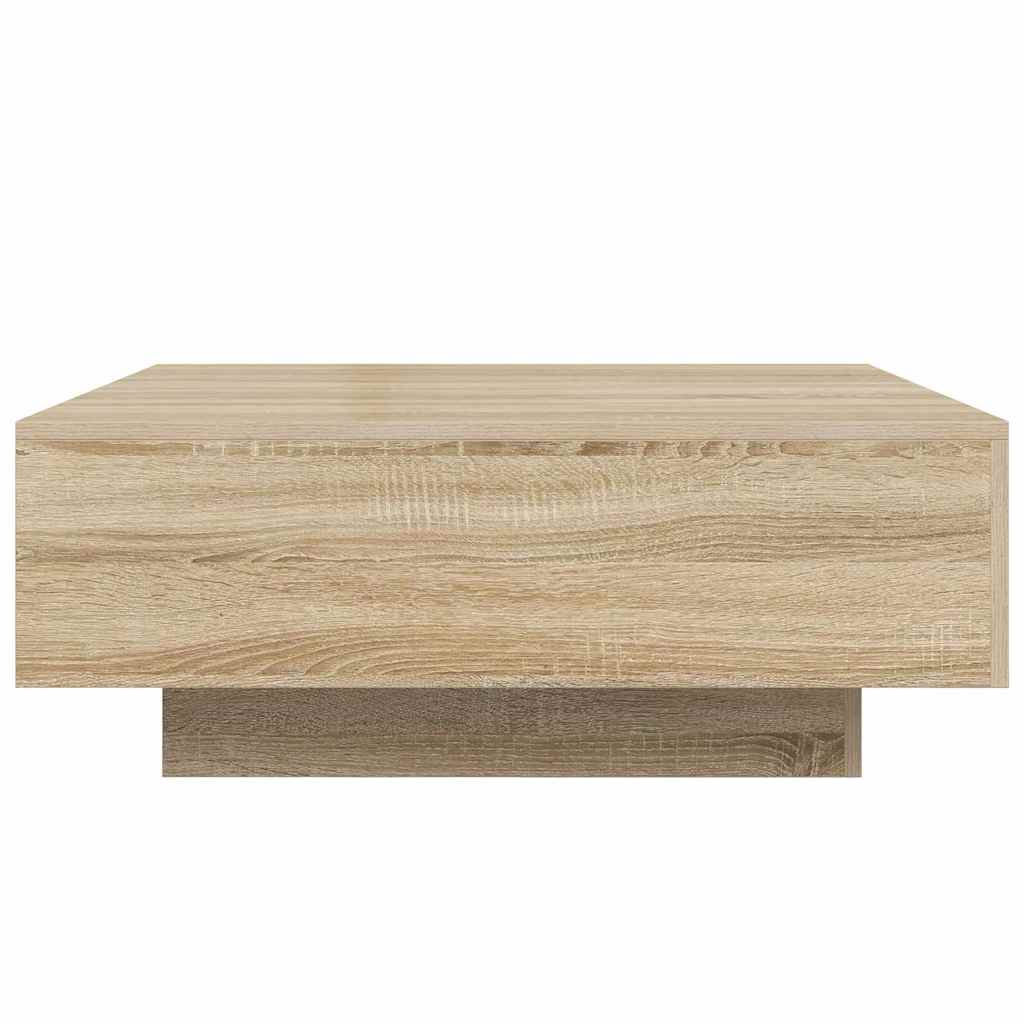 Coffee table, Sonoma oak, 80x80x31cm, particle board