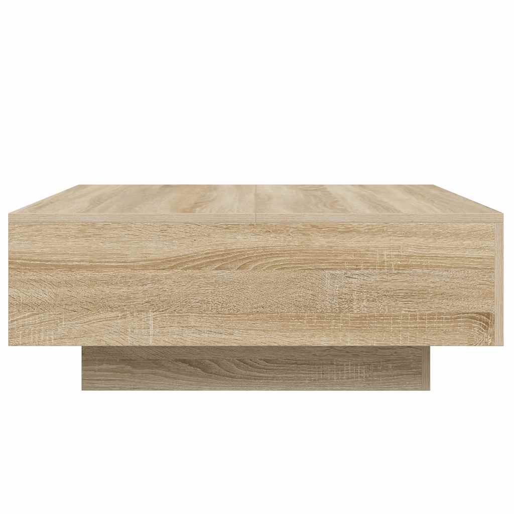 Coffee table, Sonoma oak, 80x80x31cm, particle board