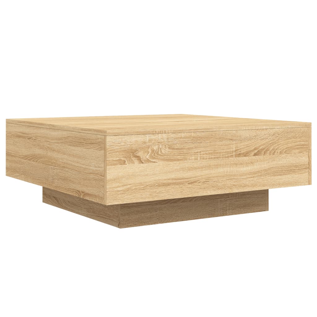 Coffee table, Sonoma oak, 80x80x31cm, particle board