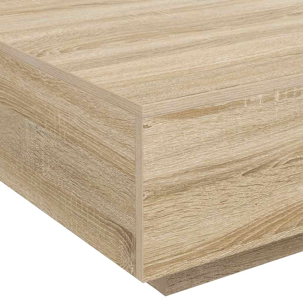 Coffee table, Sonoma oak, 80x80x31cm, particle board