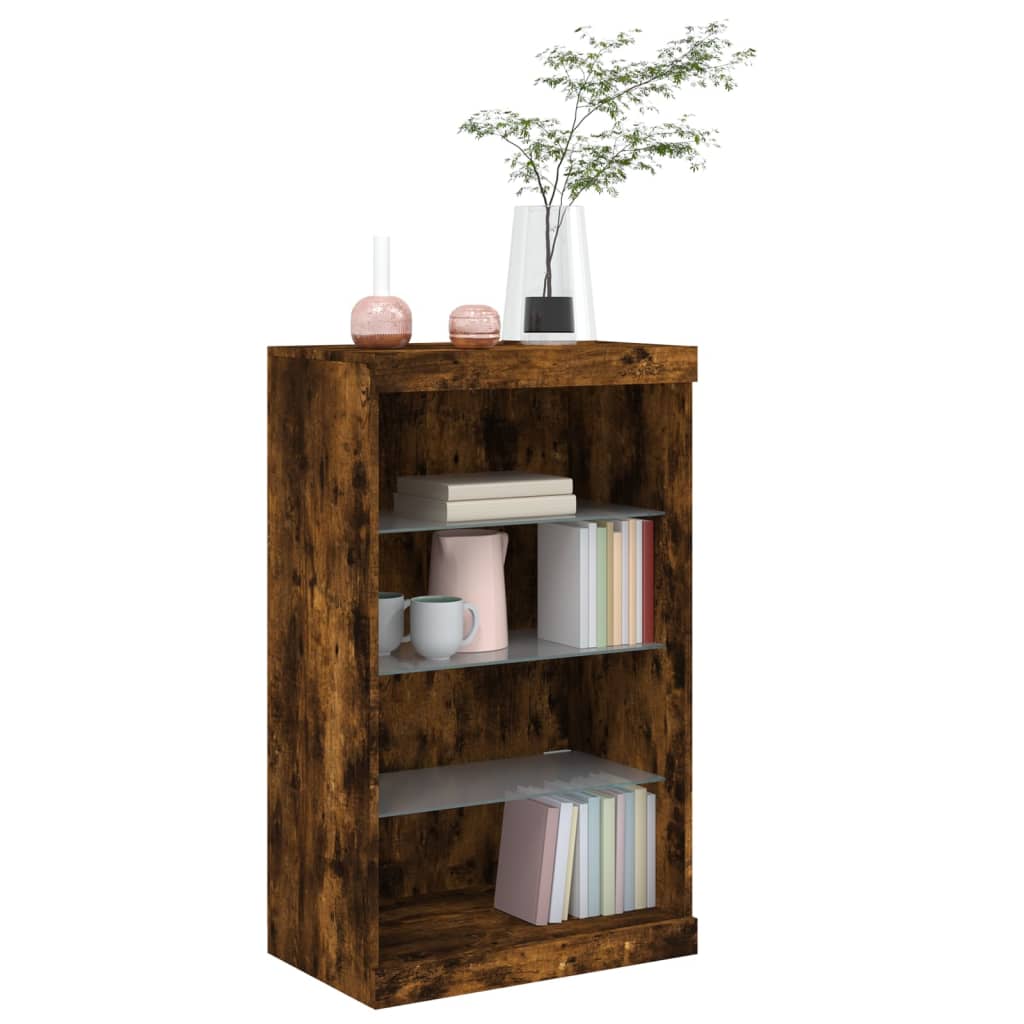 LED Sideboard, Smoked, 60.5x37x100cm