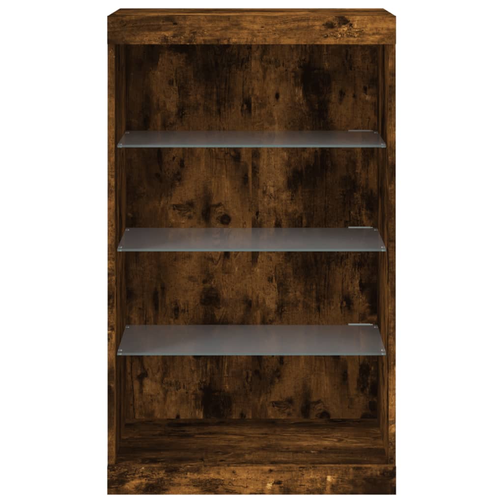 LED Sideboard, Smoked, 60.5x37x100cm