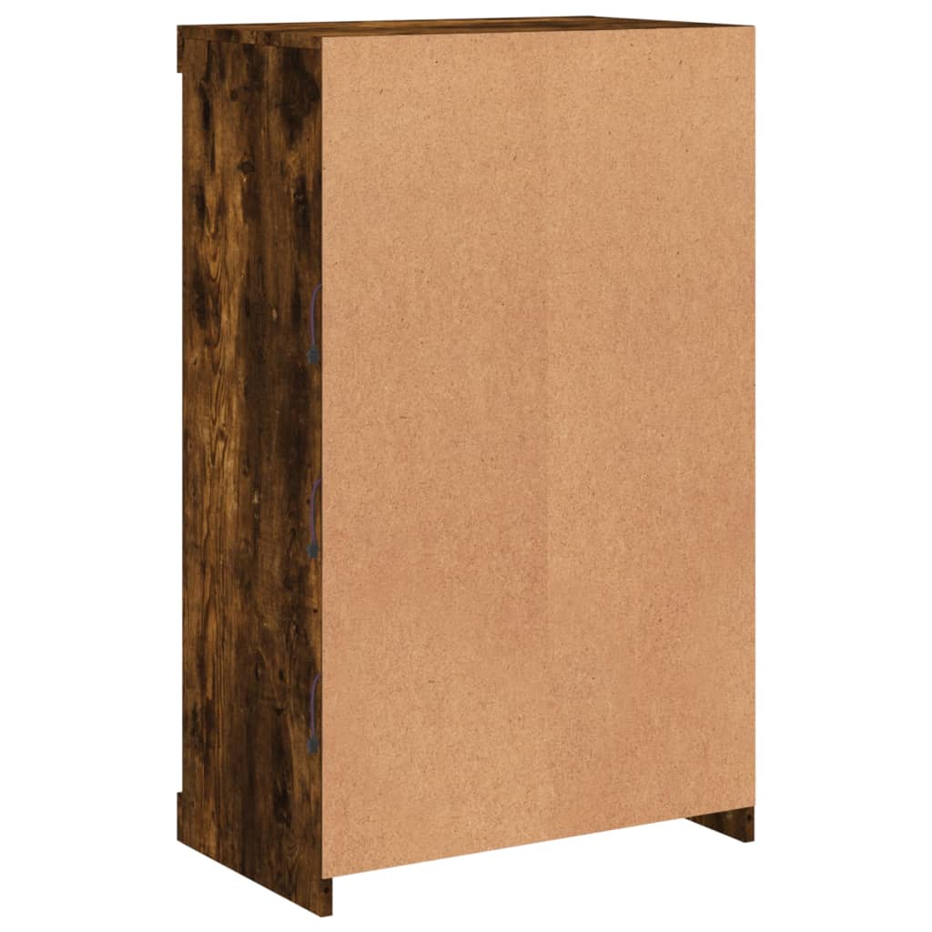 LED Sideboard, Smoked, 60.5x37x100cm