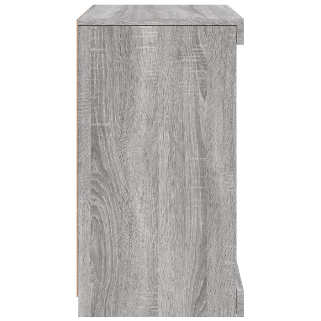 Sideboard with LED lights, grey oak, 41x37x67cm