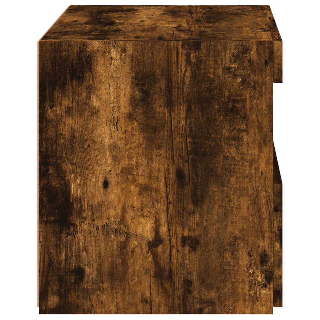 Nightstands with LED, 2 pcs., smoked oak, 50x40x45cm