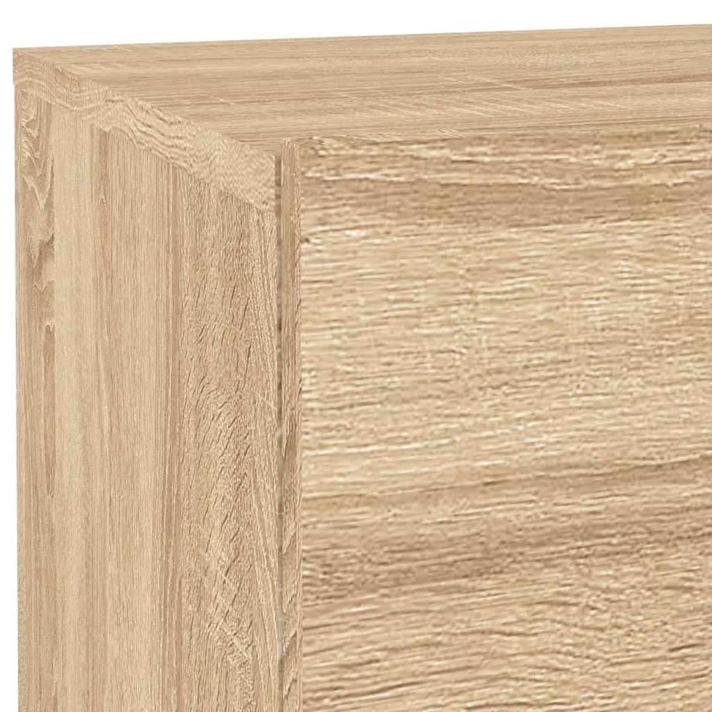 Naktinė spintelė su LED lemputėmis, ąžuolo, 70x36x40,5cm