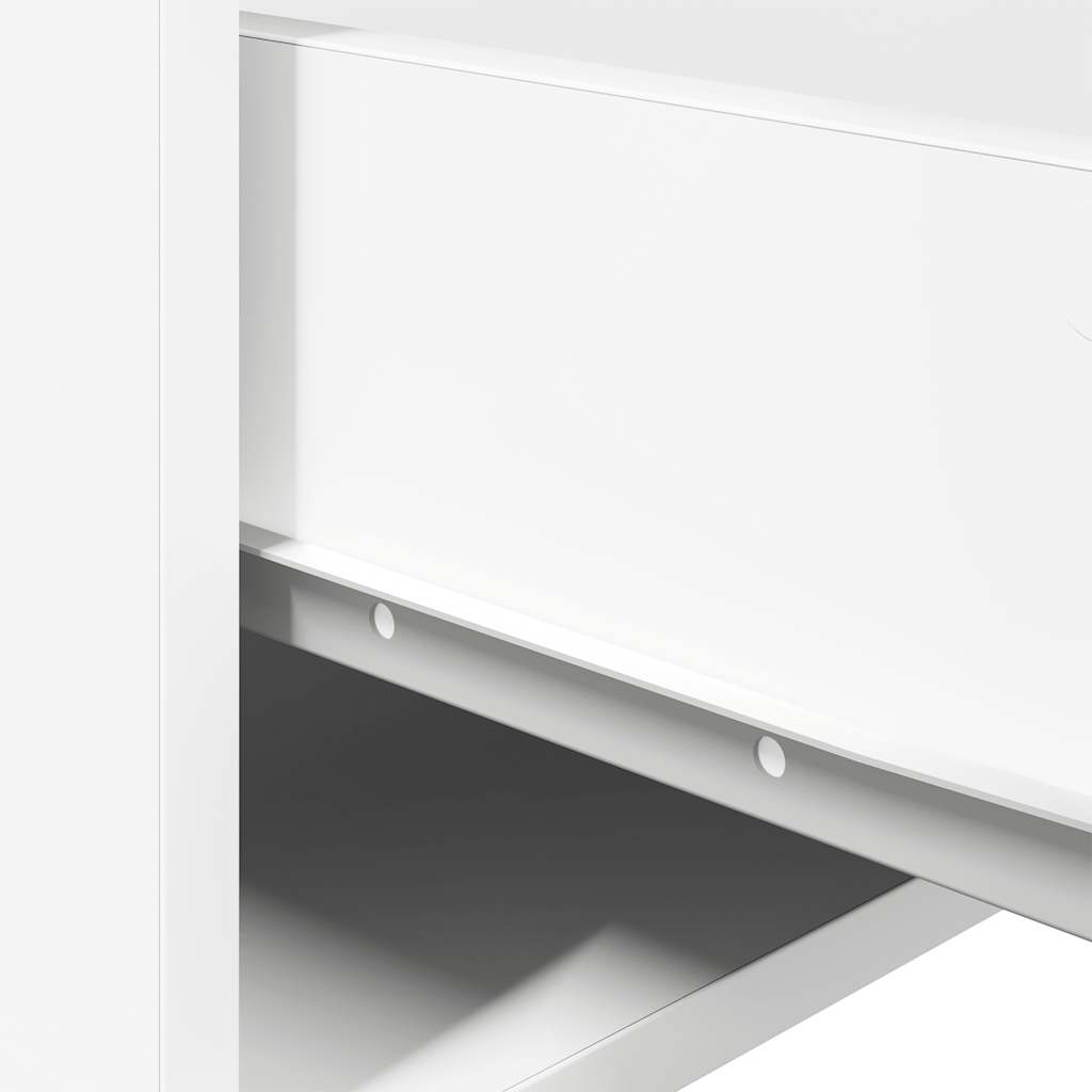 Pie sienas stiprināms nakts skapītis ar LED, balts