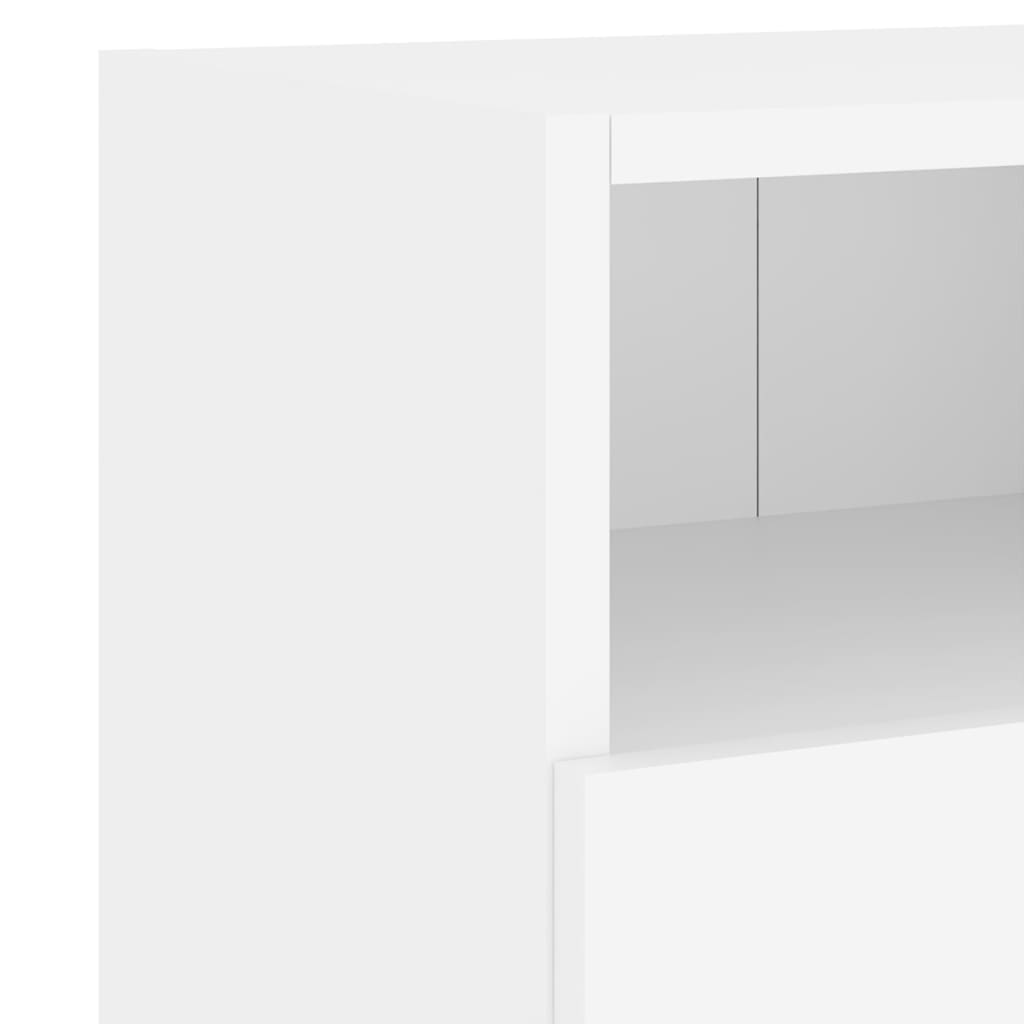 Sieninė TV spintelė, balta, 60x30x30cm, apdirbta mediena