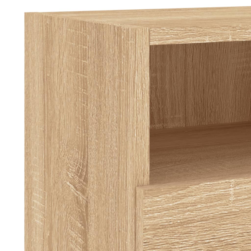 Pie sienas stiprināms TV skapītis, ozolkoka, 60x30x30 cm, inženierijas koksne