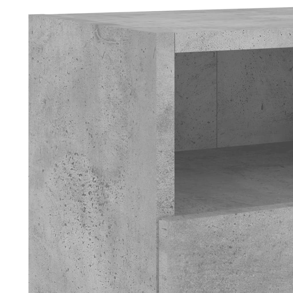 Wall-mounted TV cabinet, concrete grey, 60x30x30cm, engineered wood