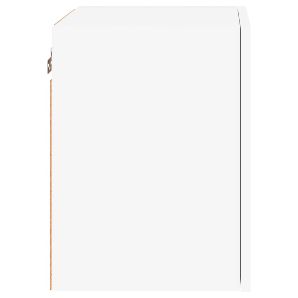 Sieninės TV spintelės, 2vnt., baltos, 40,5x30x40cm, mediena