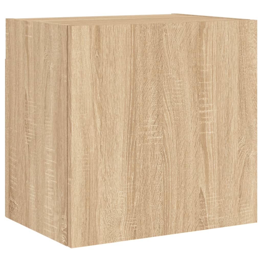 Wall-mounted TV cabinets, 2 pcs., oak, 40.5x30x40cm, wood