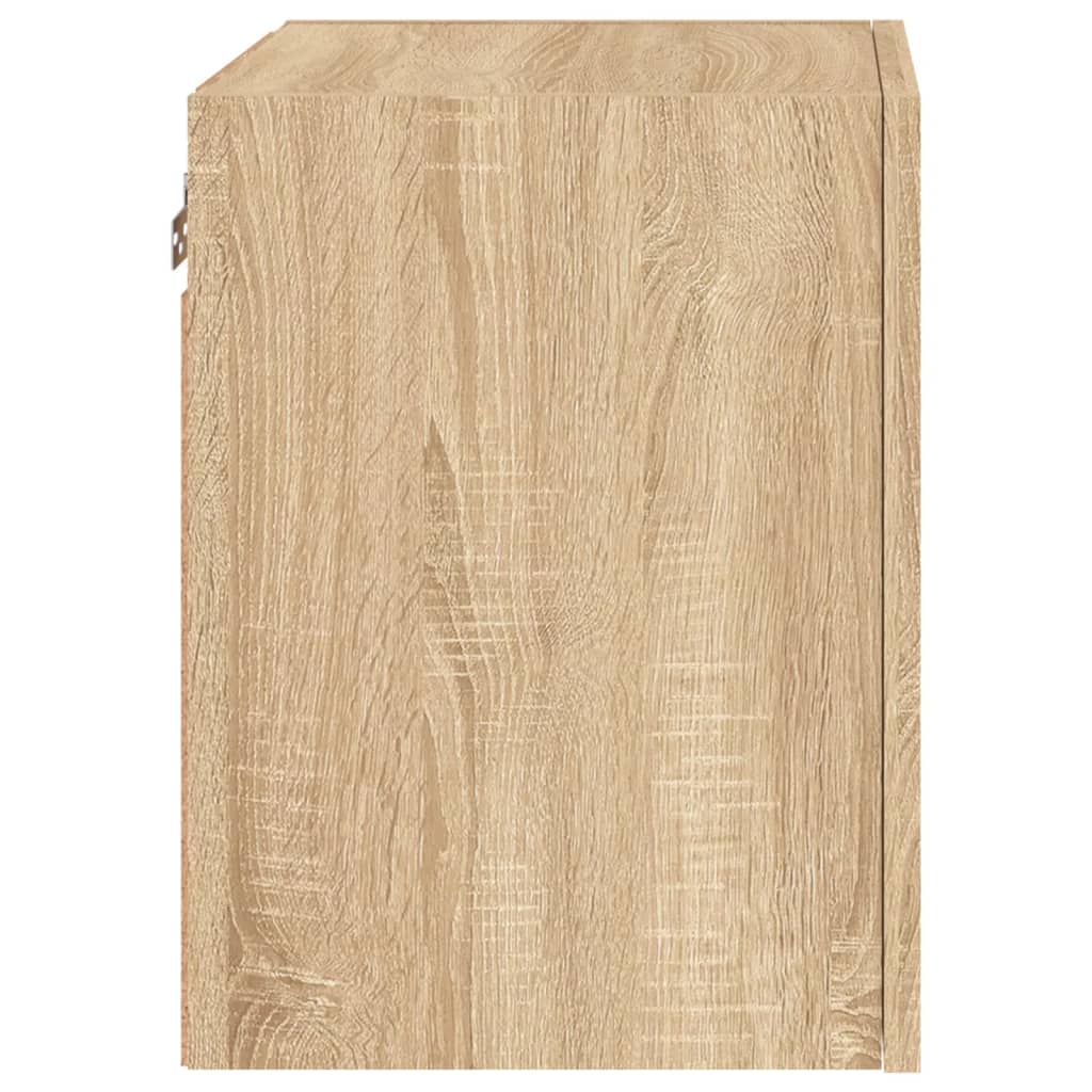 Wall-mounted TV cabinets, 2 pcs., oak, 40.5x30x40cm, wood