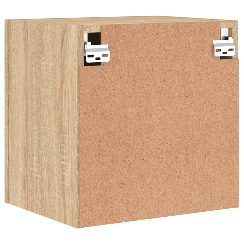 Wall-mounted TV cabinets, 2 pcs., oak, 40.5x30x40cm, wood