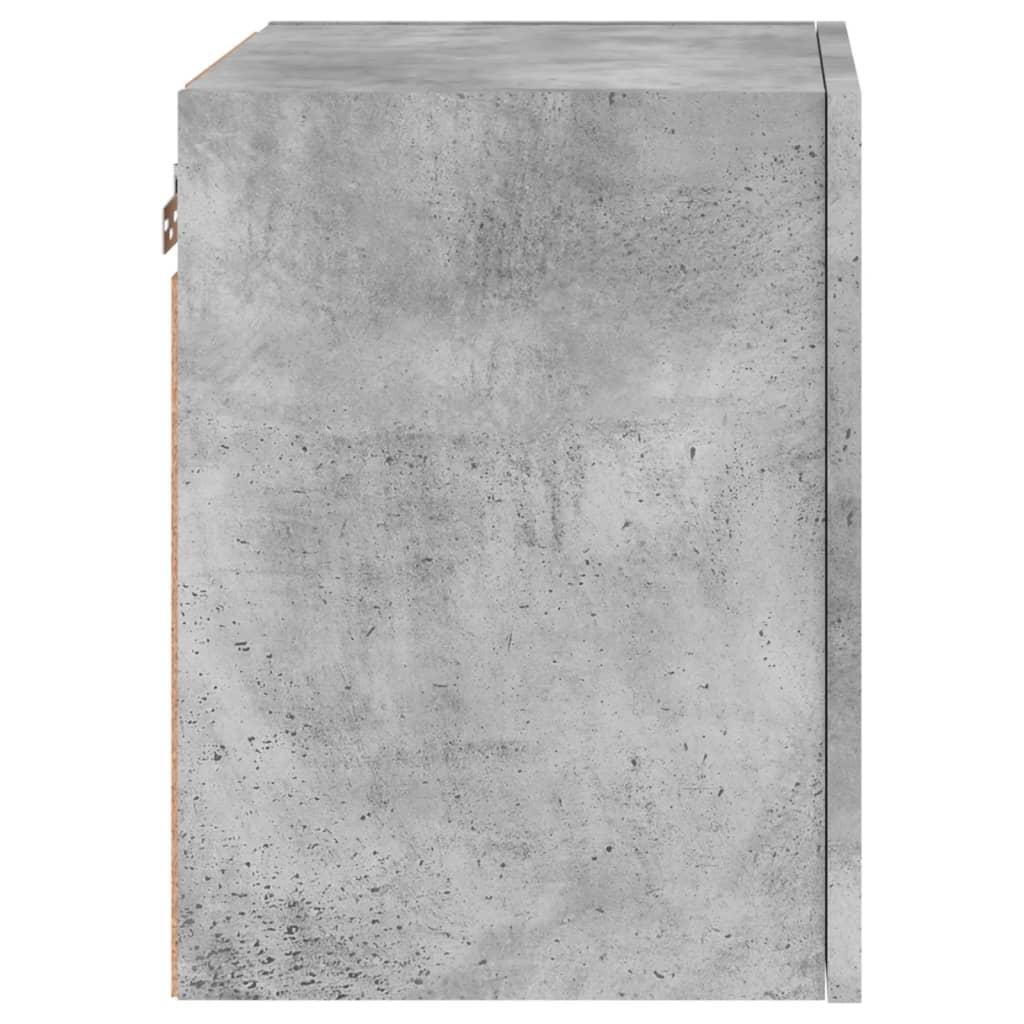 Wall-mounted TV cabinet, concrete grey, 40.5x30x40cm, engineered wood