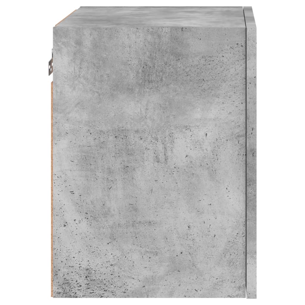 Sieninės TV spintelės, 2vnt., betono, 40,5x30x40cm, mediena