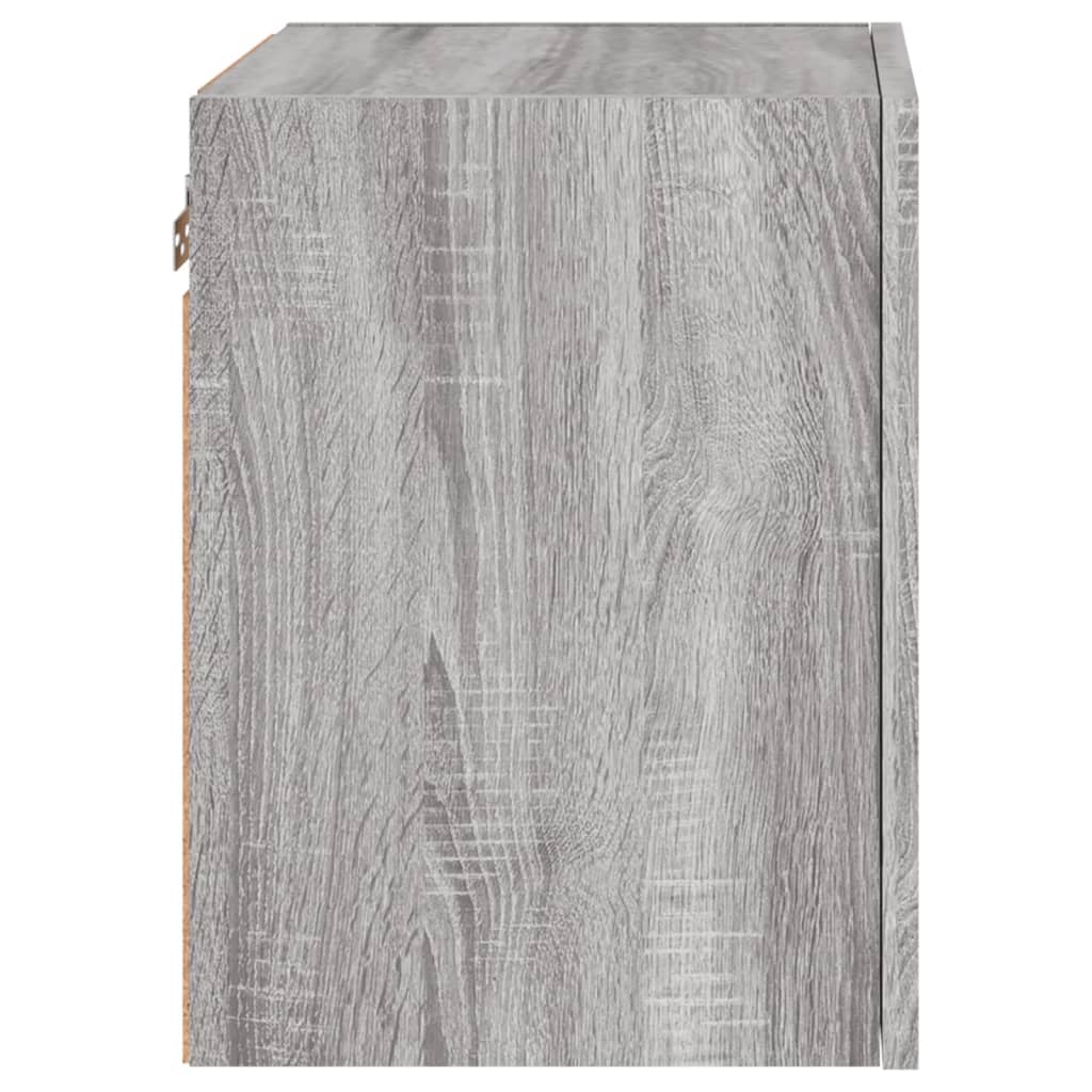 Wall-mounted TV cabinet, grey oak, 40.5x30x40cm, wood