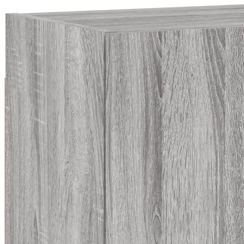 Wall-mounted TV cabinet, grey oak, 40.5x30x40cm, wood