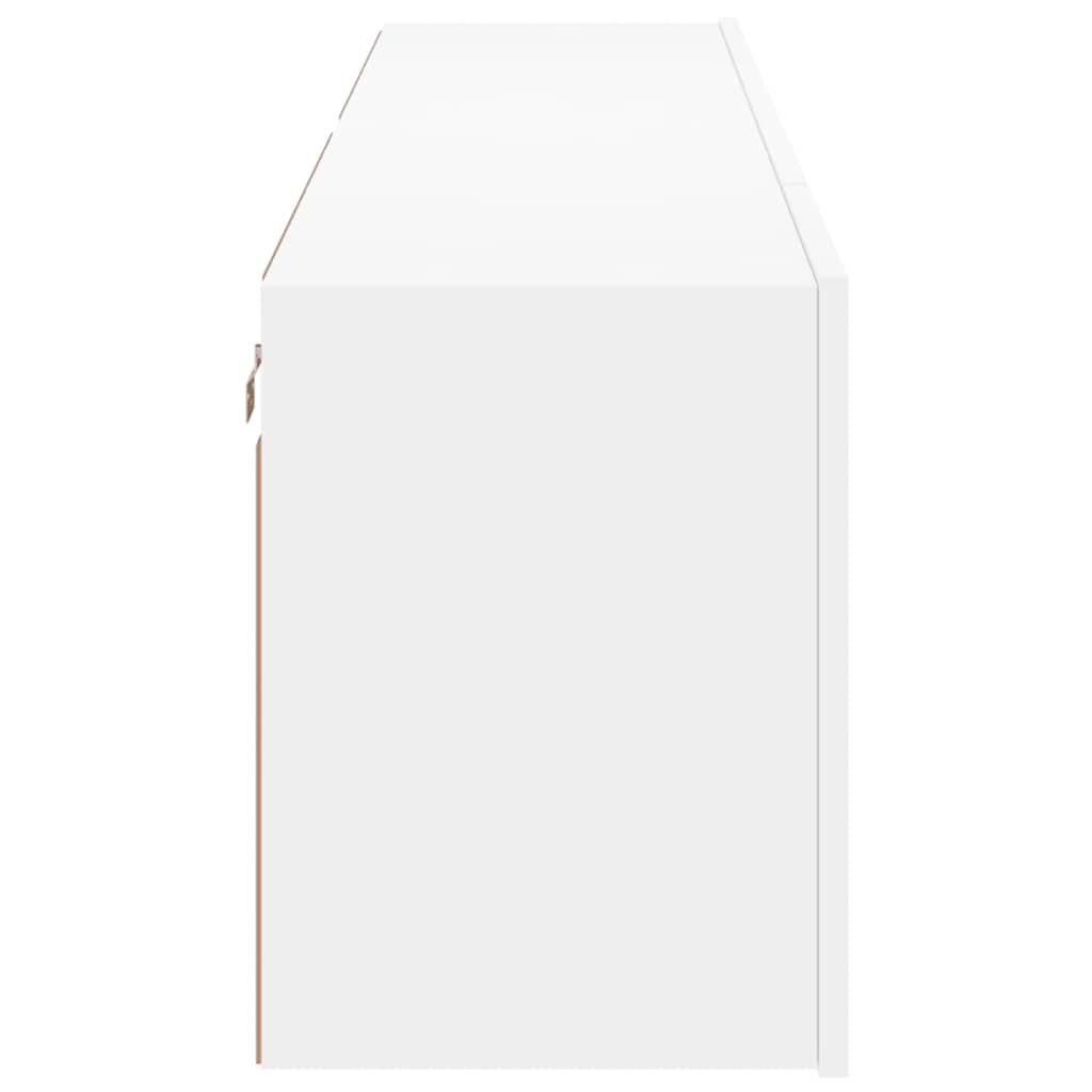 Wall-mounted TV cabinets, 2 pcs., white, 80x30x41cm