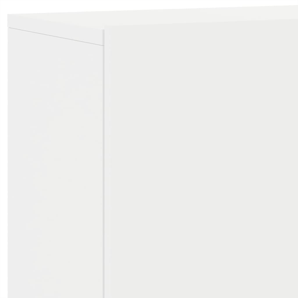 Prie sienos montuojama TV spintelė, baltos spalvos, 100x30x41cm