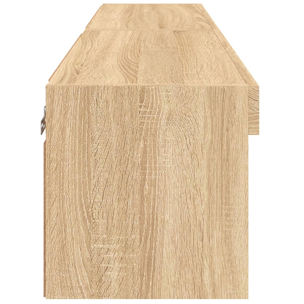 TV skapīši ar LED apgaismojumu, 2 gab., ozolkoka, 60x30x30 cm