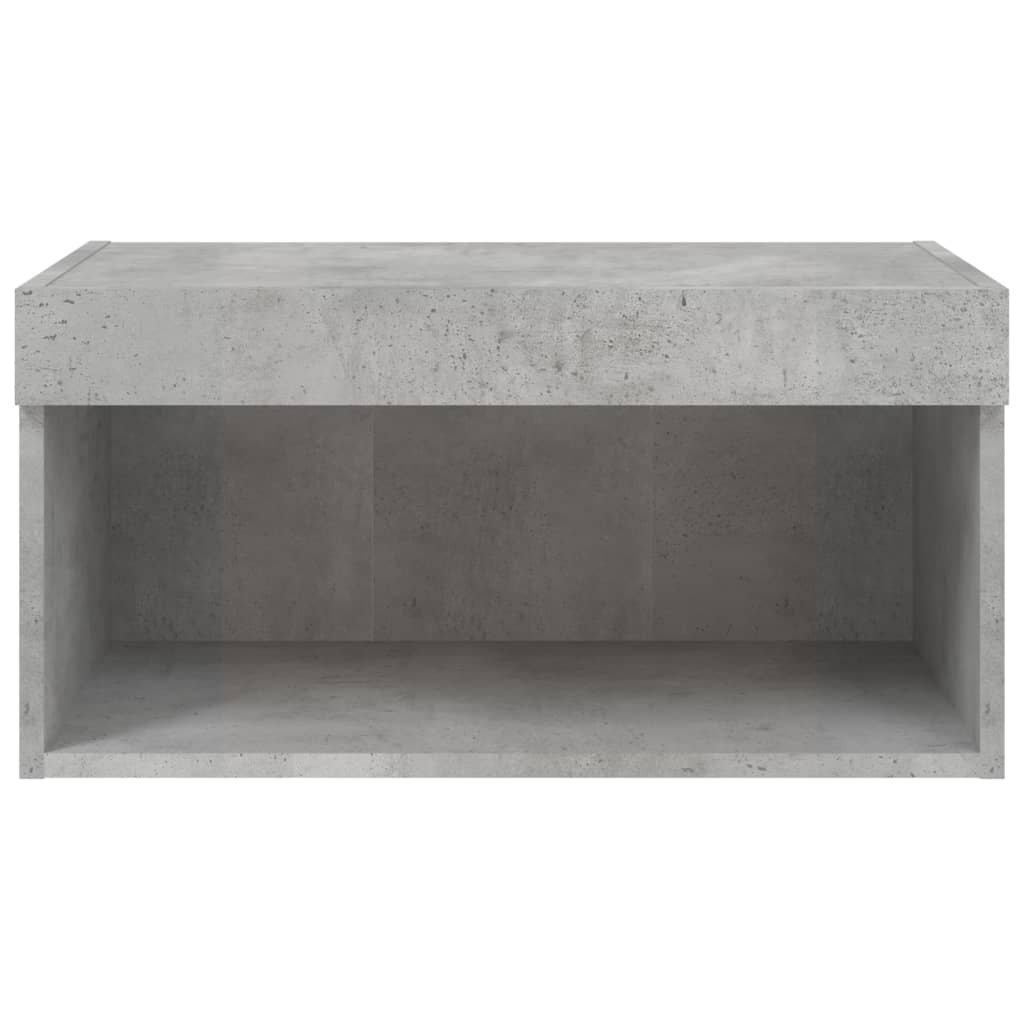 TV spintelė su LED lemputėmis, betono pilka, 60x30x30cm