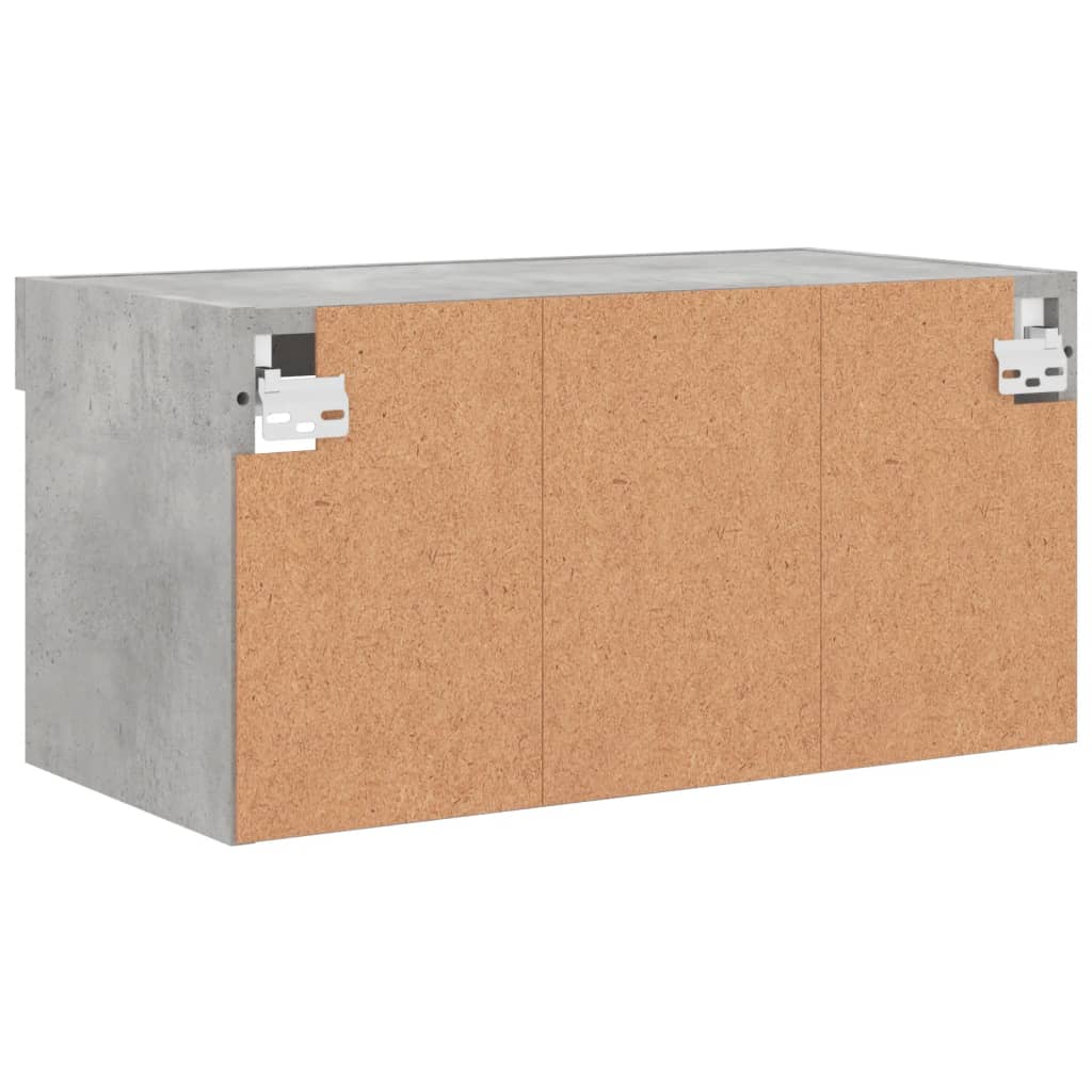 TV spintelė su LED lemputėmis, betono pilka, 60x30x30cm