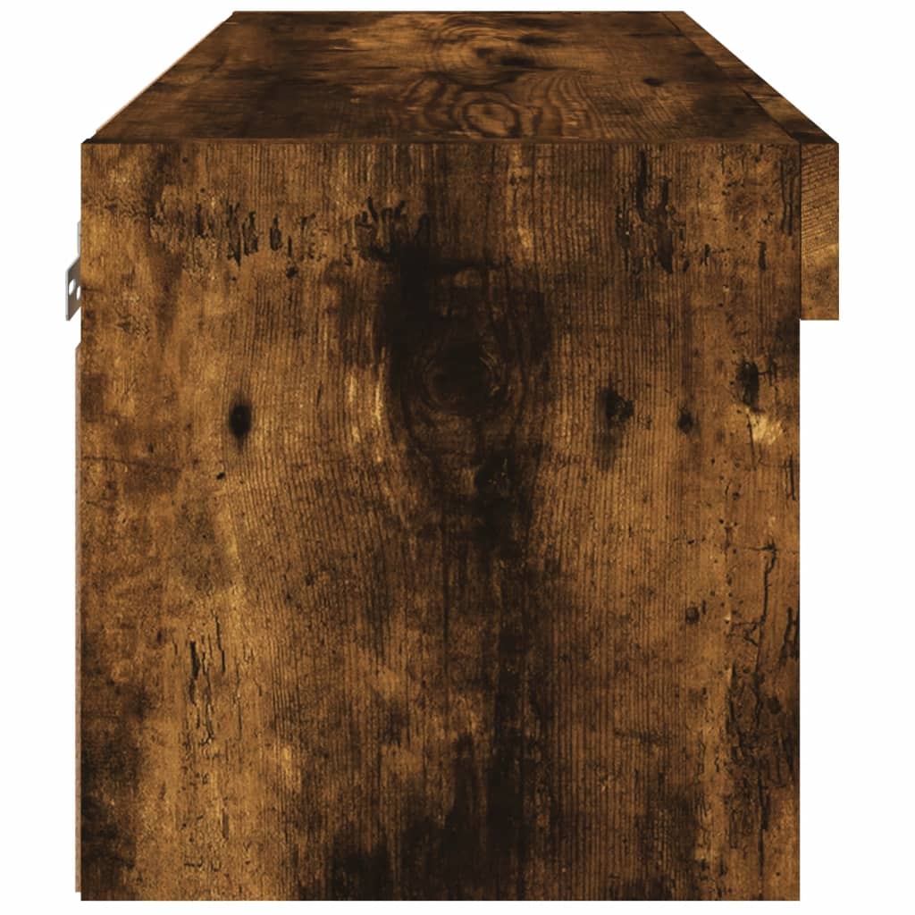 TV spintelė su LED lemputėmis, dūminio ąžuolo, 60x30x30cm