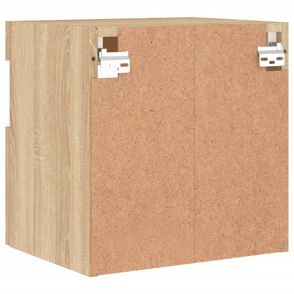 Sieninės TV spintelės su LED, 2vnt., sonoma ąžuolo, 40x30x40cm