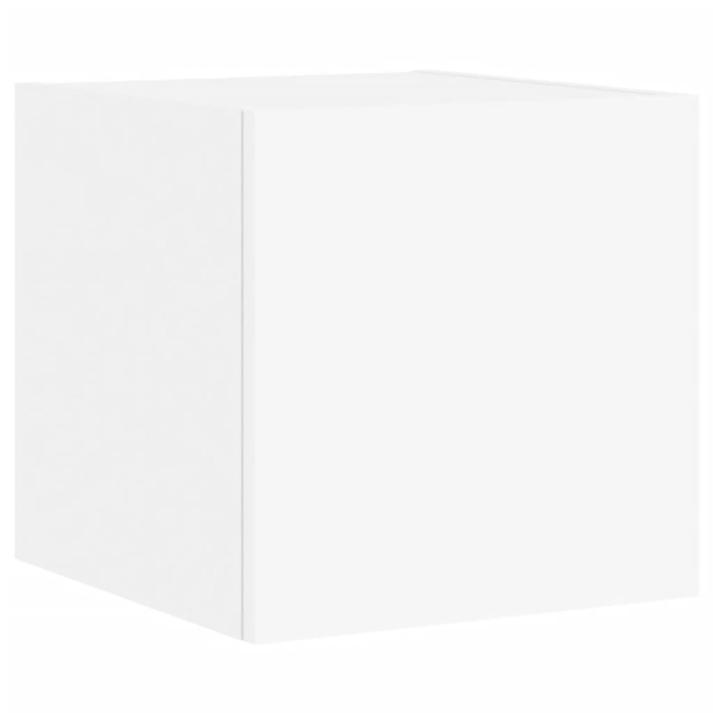 Sienas TV skapīši ar LED, 2 gab., balti, 30,5x35x30 cm