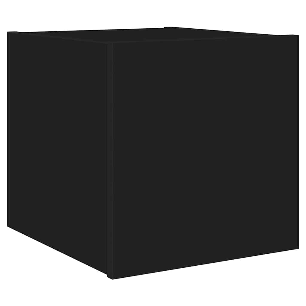 Sienas TV skapīši ar LED, 2 gab., melni, 30,5x35x30cm