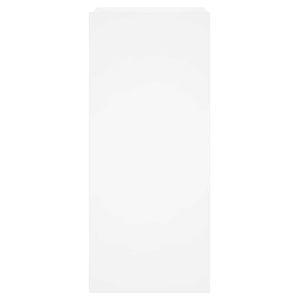 Sienas TV skapītis ar LED gaismām, balts, 30,5x35x70cm