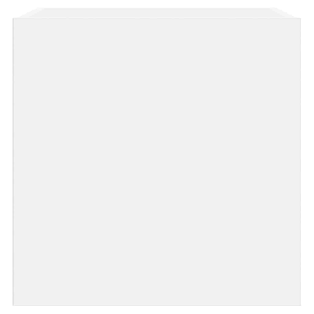 Sieninės TV spintelės su LED, 2vnt., baltos, 40,5x35x40cm