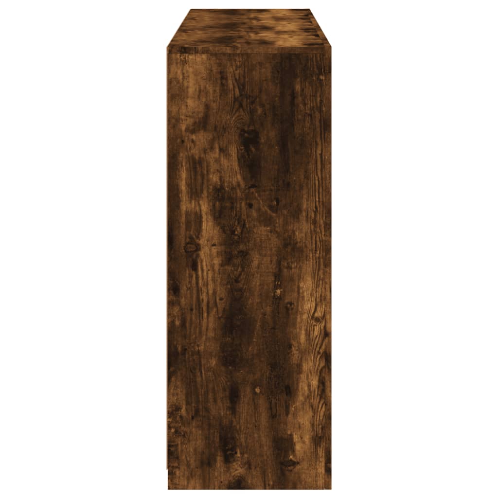 Sideboards with LED, 3 pcs, smoked oak, engineered wood