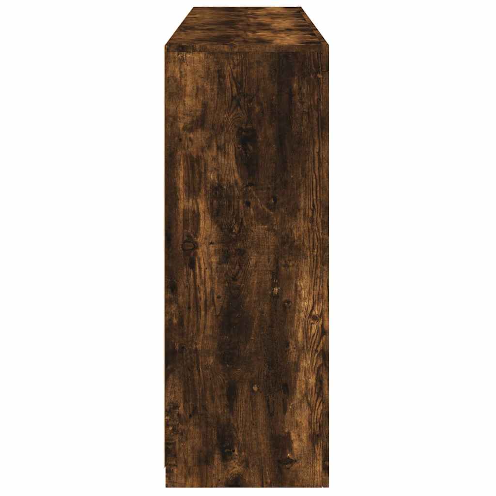 Sideboards with LED, 3 pcs, smoked oak, engineered wood
